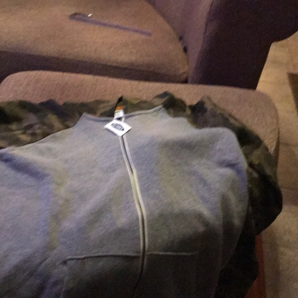 Old Navy gray and camo jacket